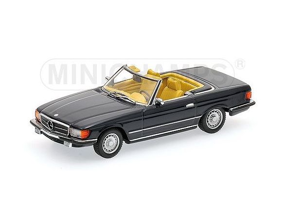 Minichamps PM430033438 MERCEDES 350 SL CABRIOLET (R107) 1971 DARK BLUE 1:43 Modellino