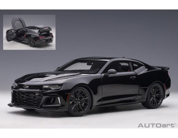 AUTOART AA71207 CHEVROLET CAMARO ZL1 2017 BLACK 1:18 Modellino