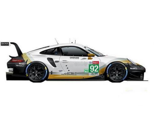 SPARK MODEL S18435 PORSCHE 911 RSR N.92 29th LM 2019 CHRISTENSEN-ESTRE-VANTHOOR 1:18 Modellino