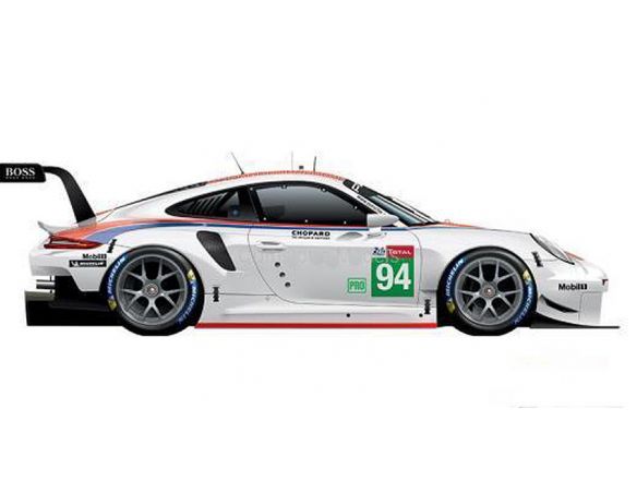 SPARK MODEL S18437 PORSCHE 911 RSR N.94 27th LM 2019 S.MULLER-M.JAMINET-D.OLSEN 1:18 Modellino
