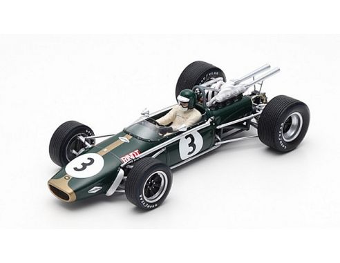 SPARK MODEL S18504 BRABHAM BT24 JOCHEN RINDT 1968 N.3 3rd SOUTH AFRICAN GP 1:18 Modellino