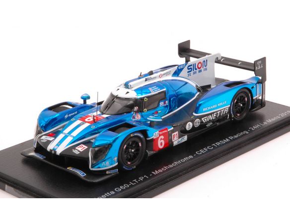SPARK MODEL S7005 GINETTA G60-LT-P1 N.6 DNF LM 2018 O.ROWLAND-A.BRUNDLE-O.TURVEY 1:43 Modellino