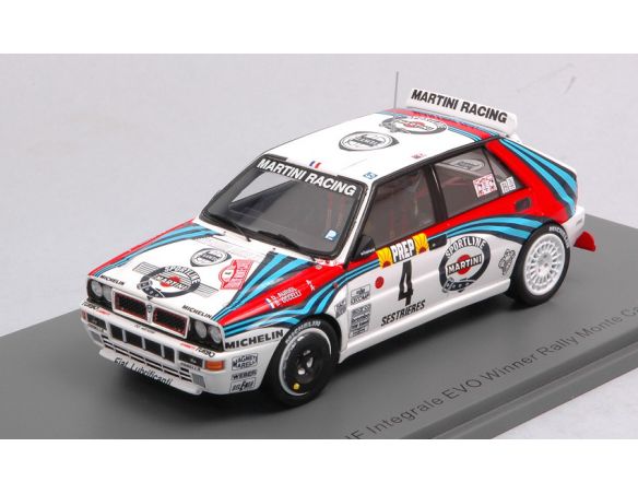 SPARK MODEL S9015 LANCIA DELTA HF INTEGR.N.4 WINNER MONTE CARLO 1992 AURIOL-OCCELLI 1:43 Modellino