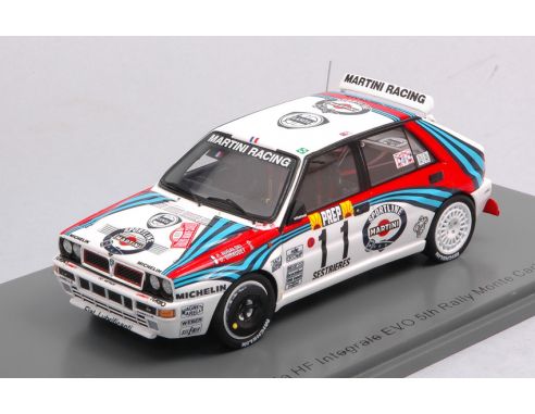 SPARK MODEL S9016 LANCIA DELTA HF INT.EVO N.11 5th MONTE CARLO 1992 BULGASKI-GIRAUDET 1:43 Modellino