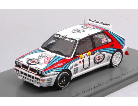 SPARK MODEL S9016 LANCIA DELTA HF INT.EVO N.11 5th MONTE CARLO 1992 BULGASKI-GIRAUDET 1:43 Modellino