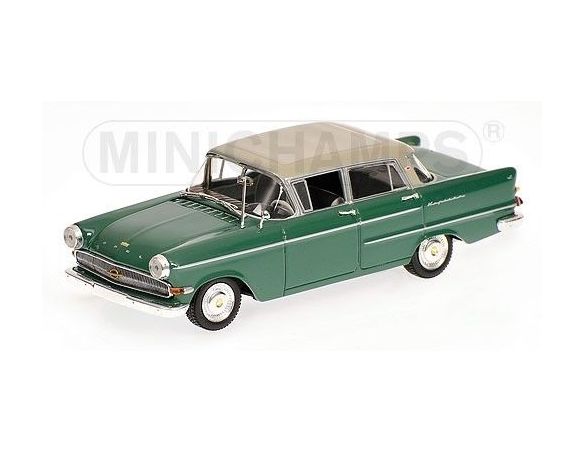 Minichamps PM430040007 OPEL KAPITAN 1959 GREEN/GREY 1:43 Modellino