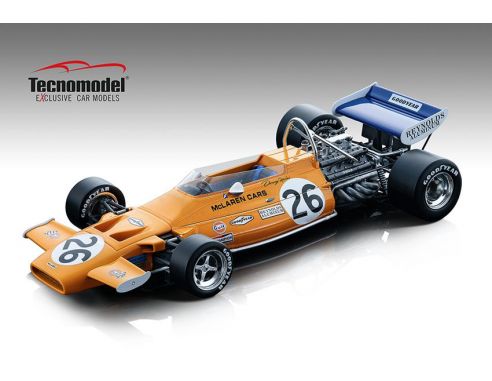 TECNOMODEL TMD18139C MC LAREN M19A N.26 DUTCH GP 1971 DENNY HULME 1:18 Modellino