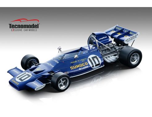 TECNOMODEL TMD18139D MC LAREN M19A N.10 TEAM SUNOCO CANADA GP 1971 MARK DONOHUE 1:18 Modellino