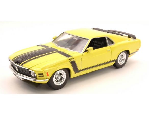 WELLY WE22088Y FORD MUSTANG BOSS 1970 YELLOW 1:24 Modellino