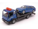 BBURAGO BU31418 PORTAUTO TOW TRUCK + AUDI A6 AVANT 1:43 Modellino