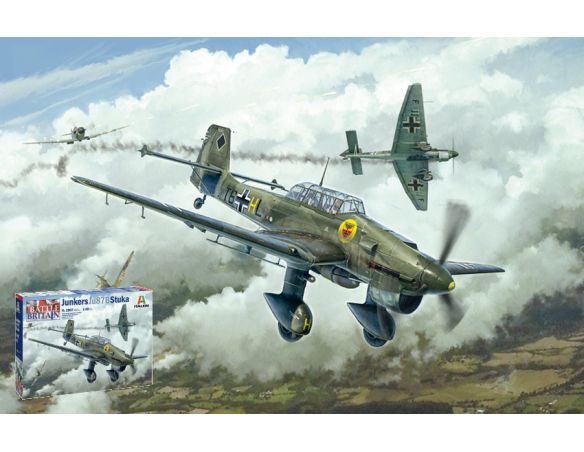 ITALERI IT2807 JU-87B STUKA BATTLE OF BRITAIN 80th ANN.KIT 1:48 Modellino