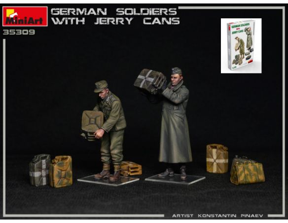 MINIART MIN35286 GERMAN SOLDIERS W/JERRY CANS KIT 1:35 Modellino