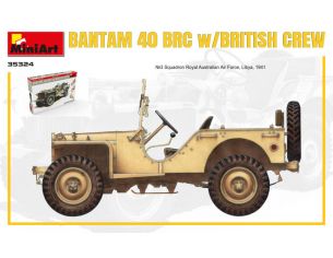 MINIART MIN35324 BANTAM 40 BRC W/BRITISH CREW KIT 1:35 Modellino