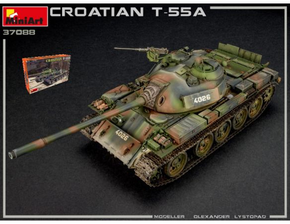 MINIART MIN37088 CROATIAN T-55A KIT 1:35 Modellino