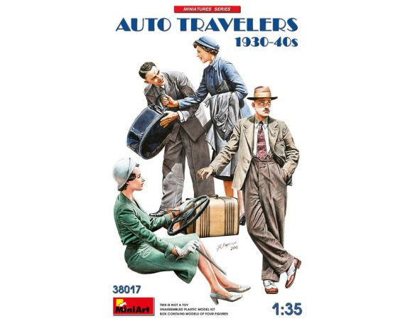 MINIART MIN38017 AUTO TRAVELERS 1930-40s KIT 1:35 Modellino