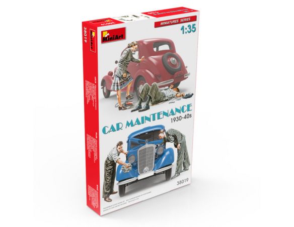 MINIART MIN38019 CAR MAINTENANCE 19030-40s KIT 1:35 Modellino