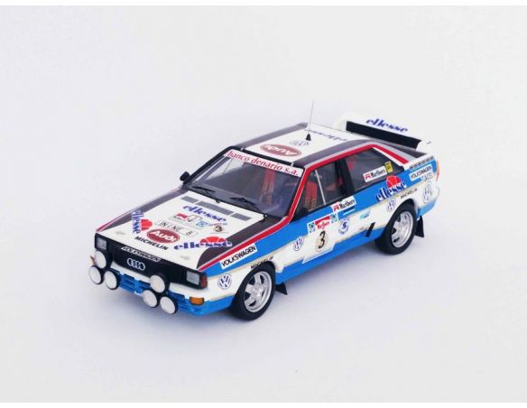 TROFEU TFRRAR01 AUDI QUATTRO N.3 3rd RALLY OF ARGENTINA 1984 RECALDE-DEL BUONO 1:43 Modellino