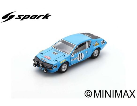 SPARK MODEL S5494 ALPINE A310 N.11 MONTE CARLO 1975 ACHIM WARMBOLD-JOHN DAVENPORT 1:43 Modellino