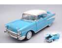 LUCKY DIE CAST LDC92109BW CHEVROLET BEL AIR HARD TOP 1957 BLUE W/WHITE ROOF1:18 Modellino