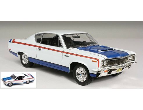 YAT MING LDC92778W AMC REBEL 1970 WHITE 1:18 Modellino