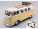 LUCKY DIE CAST LDC92328AY VW T1 BUS 1962 CAMPING VERSION YELLOW/WHITE 1:18 Modellino
