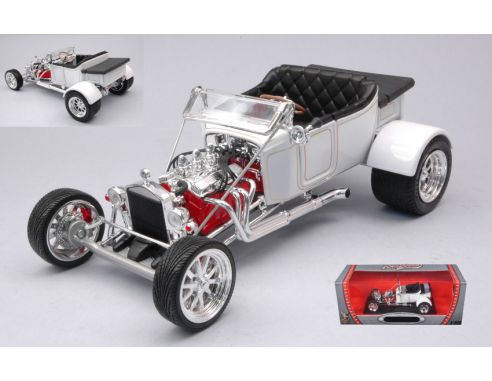 YAT MING LDC92828W FORD T-BUCKET ROADSTER STREET ROAD VERSION WHITE 1:18 Modellino