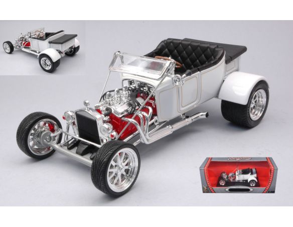 YAT MING LDC92828W FORD T-BUCKET ROADSTER STREET ROAD VERSION WHITE 1:18 Modellino