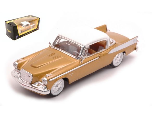 LUCKY DIE CAST LDC94254GD STUDEBAKER GOLDEN HAWK 1958 GOLD 1:43 Modellino