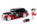 JADA TOYS JADA30695 CHEVROLET DELUXE MASTER WITH BETTY BOOP FIGURE BLACK/RED 1:24 Modellino
