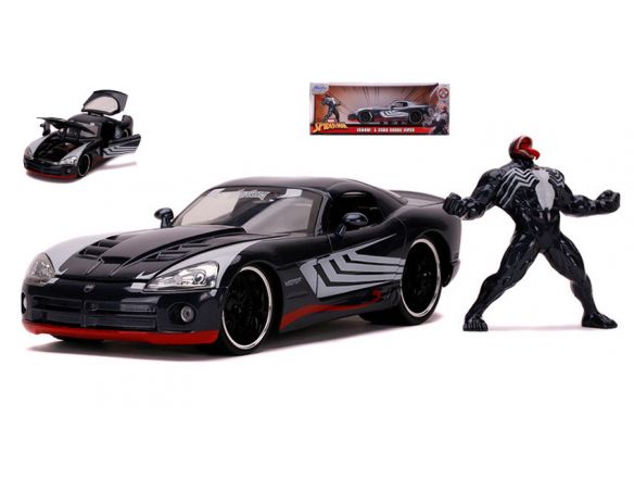 JADA TOYS JADA31750 DODGE VIPER SRT-10 2008 W/VENOM FIGURE 1:24 Modellino