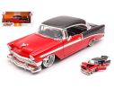 JADA TOYS JADA31861 CHEVROLET BEL AIR HARD TOP 1956 RED/BLACK 1:24 Modellino