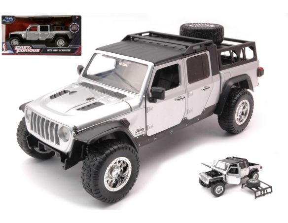 JADA TOYS JADA31984 JEEP GLADIATOR FAST & FURIOUS 9 SILVER 1:24 Modellino