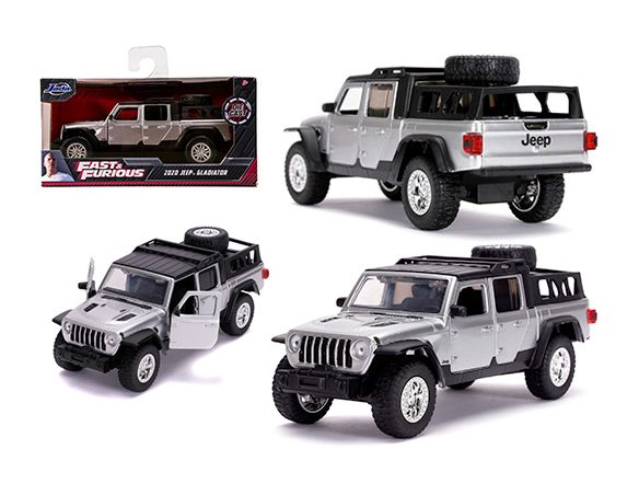 JADA TOYS JADA32031 JEEP GLADIATOR FAST & FURIOUS 9 SILVER 1:32 Modellino