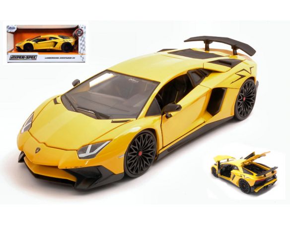 JADA TOYS JADA32258 LAMBORGHINI AVENTADOR SV 2017 YELLOW 1:24 Modellino