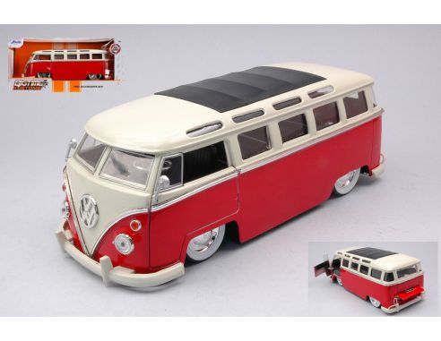JADA TOYS JADA99058 VW BUS T1 RED/WHITE 1:24 Modellino