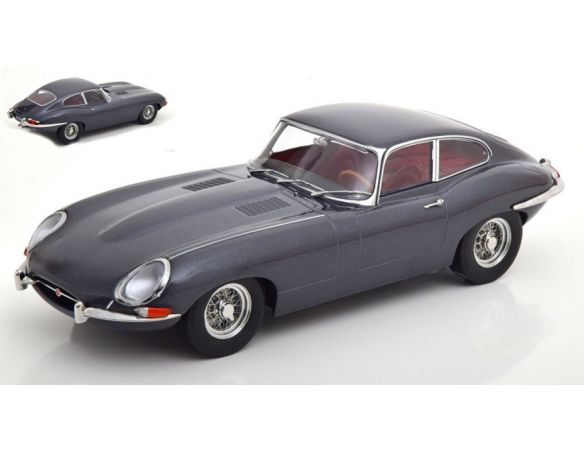 KK SCALE KKDC180432 JAGUAR E-TYPE COUPE SERIES 1 1961 GREY METALLIC 1:18 Modellino