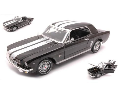 MOTORMAX MTM73164BKW FORD MUSTANG 1964 BLACK 1:18 Modellino