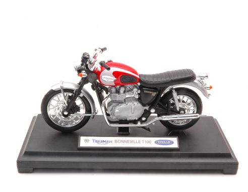 WELLY WE12172 TRIUMPH BONNEVILLE T100 2002 1:18 Modellino