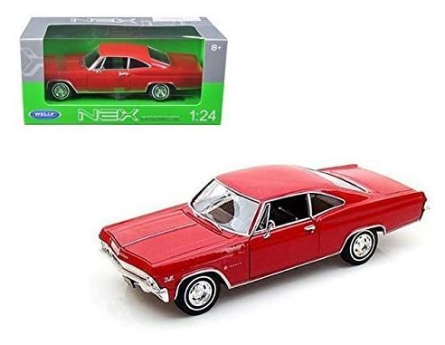 WELLY WE22417R CHEVROLET IMPALA SS 396 RED 1:24-27 Modellino