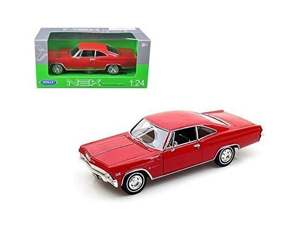 WELLY WE22417R CHEVROLET IMPALA SS 396 RED 1:24-27 Modellino