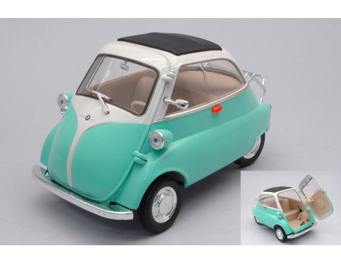 WELLY WE24096GN BMW ISETTA 250 GREEN/WHITE 1:24 Modellino