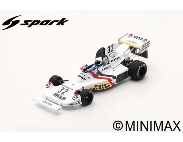 SPARK MODEL S2467 HESKETH 308 TORSTEN PALM 1975 N.32 SWEDISH GP 1:43 Modellino