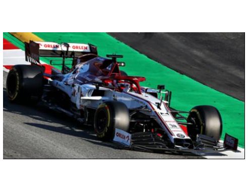 SPARK MODEL S6452 ALFA ROMEO KIMI RAIKKONEN 2020 N.7 BARCELONA TEST 1:43 Modellino