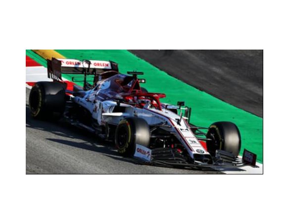 SPARK MODEL S6452 ALFA ROMEO KIMI RAIKKONEN 2020 N.7 BARCELONA TEST 1:43 Modellino