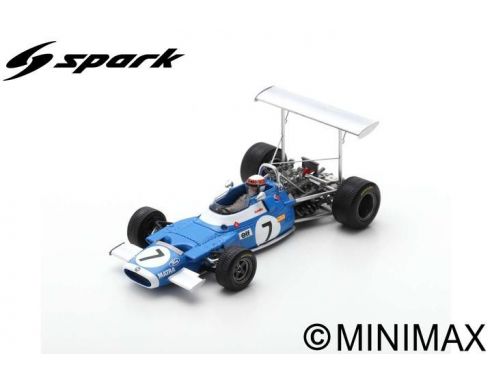 SPARK MODEL S7186 MATRA MS80 JACKIE STEWART 1969 N.7 WINNER RACE OF CHAMPION 1:43 Modellino