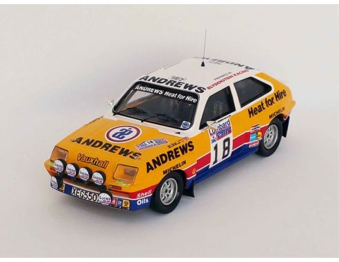 TROFEU TFRRUK47 VAUXHALL CHEVETTE N.18 HSR RAC RALLY 1982 BROKES-BROAD 1:43 Modellino