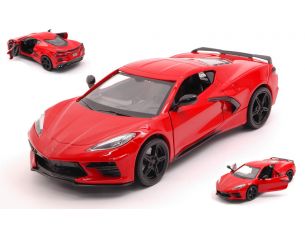 MOTORMAX MTM79360R CORVETTE STINGRAY C8 2020 RED 1:24 Modellino