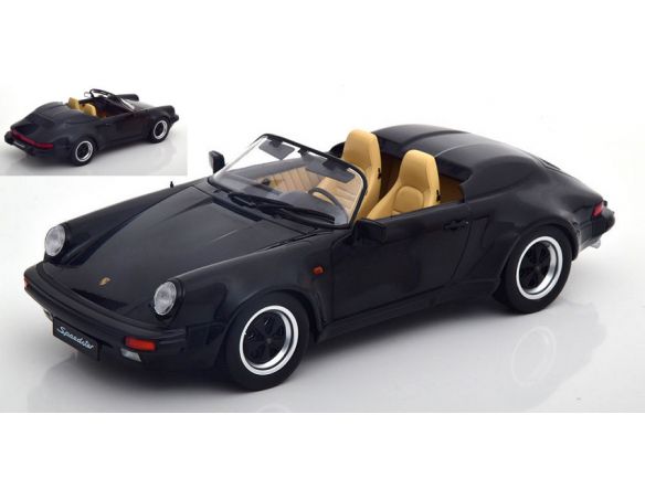KK SCALE KKDC180452 PORSCHE 911 SPEEDSTER 1989 BLACK 1:18 Modellino