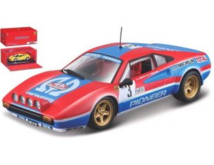 BBURAGO BU36304 FERRARI 308 GTB PIONEER (NIGHT) N.3 RALLY MONTEC.1982 ANDRUET-BICHE 1:43 Modellino
