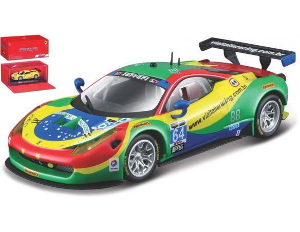 BBURAGO BU36305 FERRARI 458 ITALIA GT3 TEAM SCUDERIA CORSA N.64 24h DAYTONA 2015 1:43 Modellino